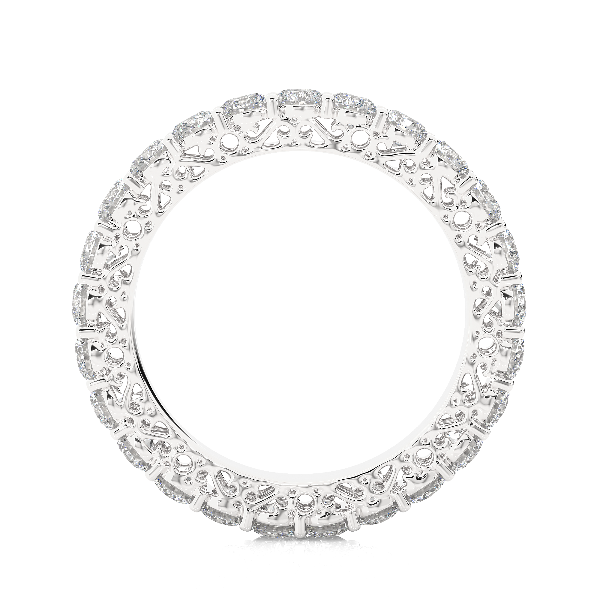 2.28 Carat H Color VS1 Clarity Diamond Studded Natural Diamond Ring.